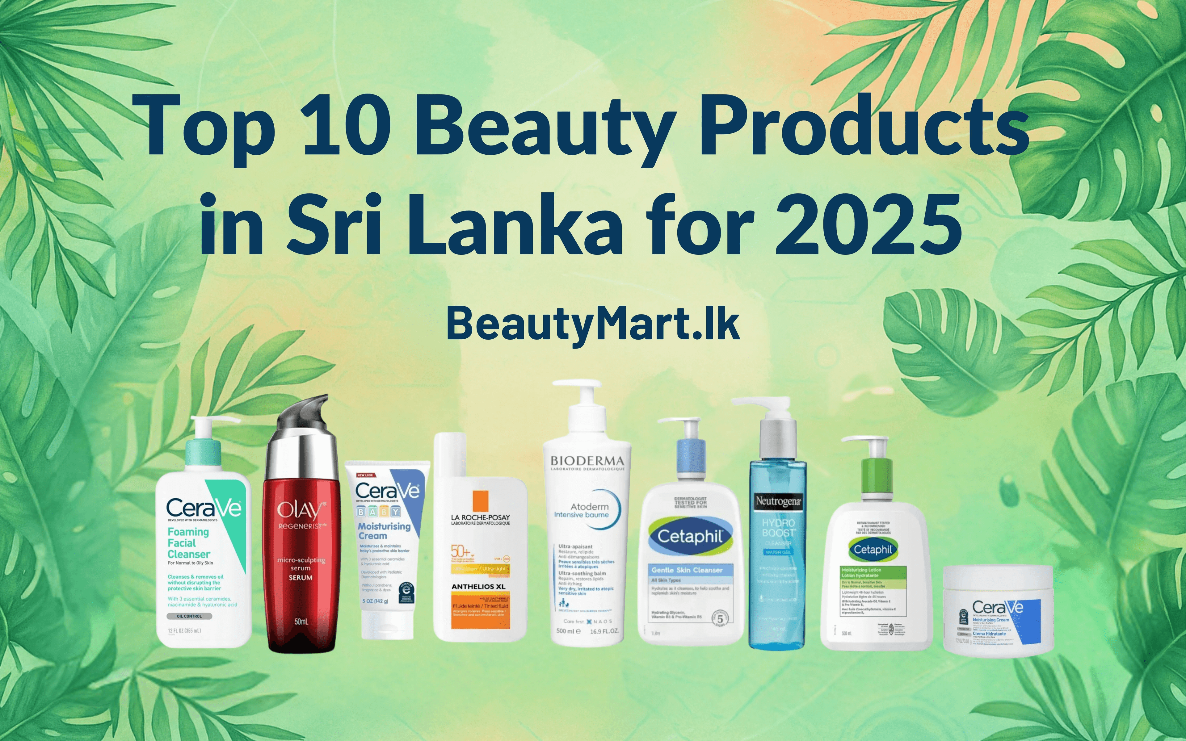 Top 10 Beauty Products in Sri Lanka for 2025 (1600 x 1000 mm)