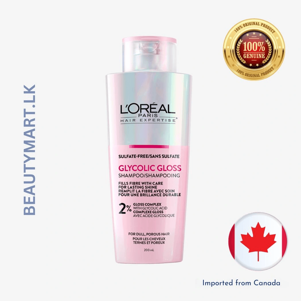 L'Oréal Paris Hair Expertise Glycolic Gloss Shine Sulfate-Free Shampoo 200ml