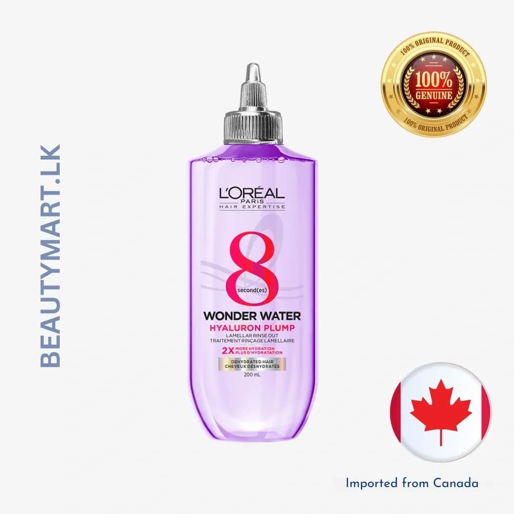 L'Oreal Paris Hair expertise Hyaluron Plump Wonder Water, Lamellar Rinse Out Treatment, 200ml