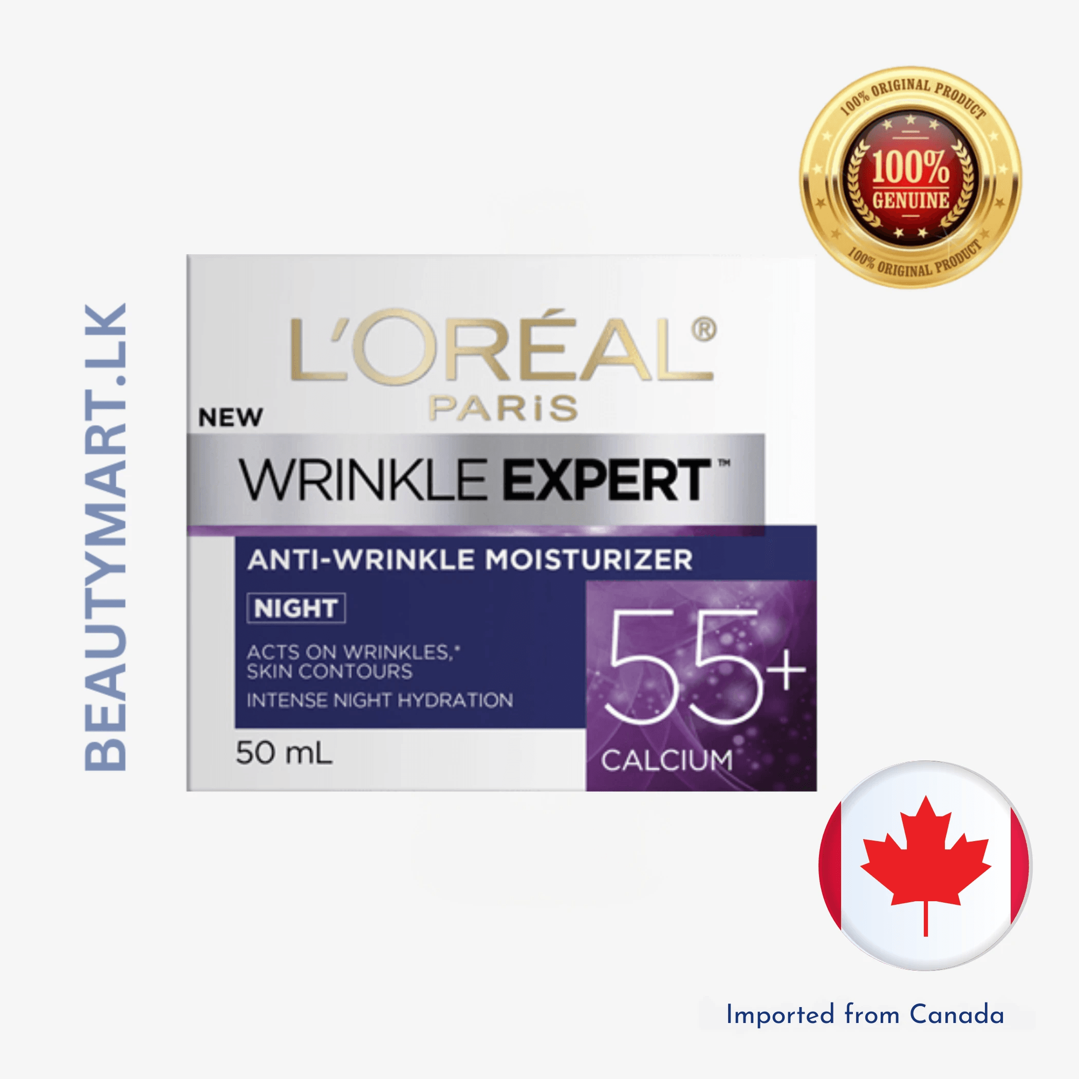 L'Oreal Paris Wrinkle Expert 55+ Anti-Wrinkle Night Moisturizer 50ml