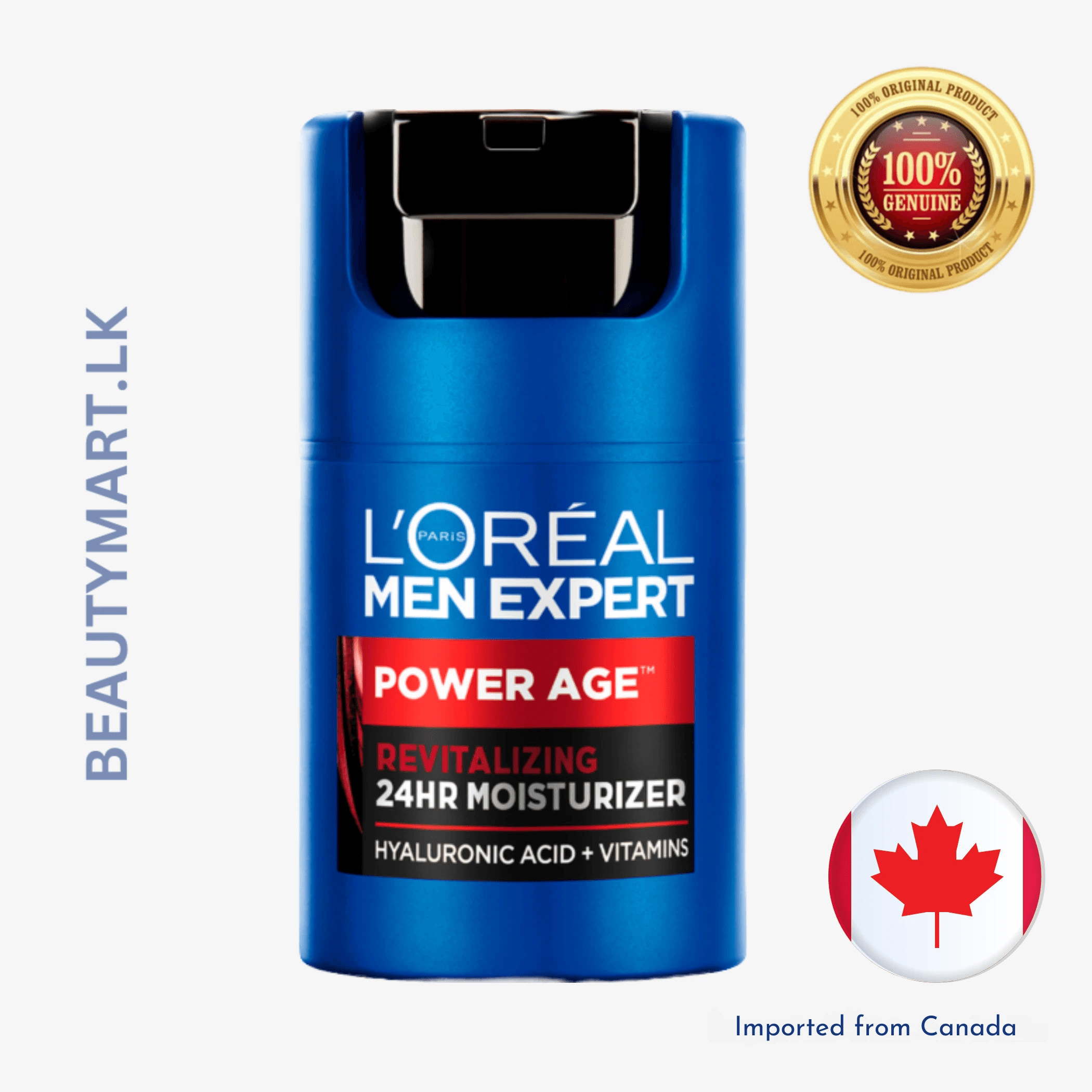 L'Oreal Paris Men Expert Power Age Collection 24hr Face Moisturizer - Hyaluronic Acid 50ml