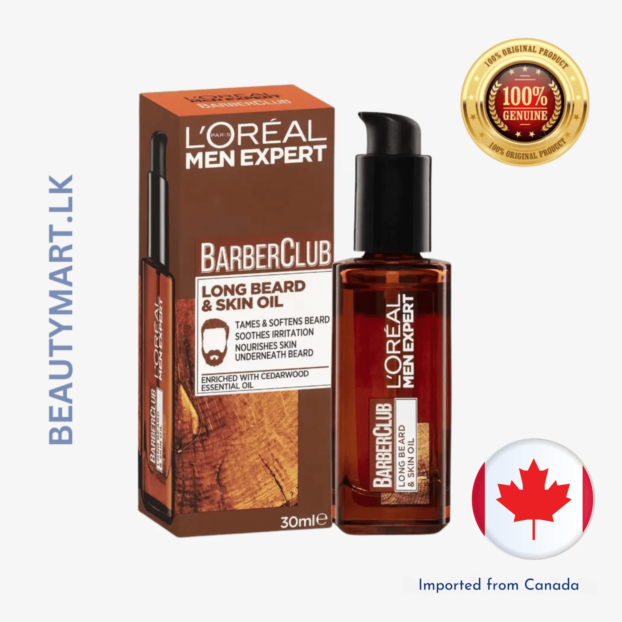 L'Oreal Paris Men Expert Barber Club Long Beard and Skin Oil 30ml