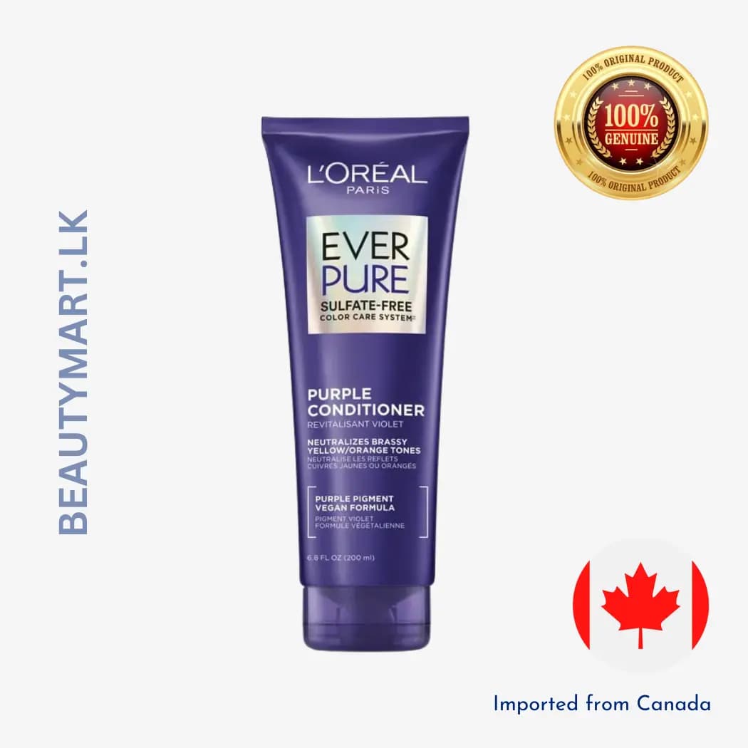 L'Oréal Paris EverPure Sulfate-Free Brass Toning Purple Conditioner 200ml