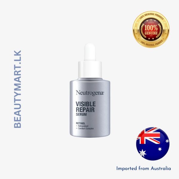 Neutrogena Visible Repair Serum 30ml bottle for brightening and repairing skin