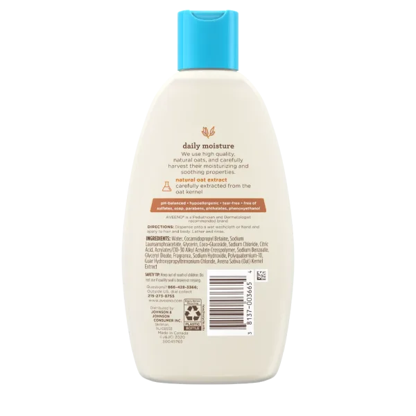 Aveeno Baby Daily Moisture Light Scent Sensitive Wash & Shampoo 236ml