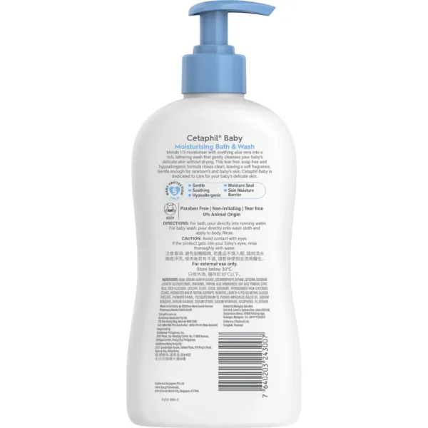 Cetaphil Baby Moisturizing Bath & Wash 400ml