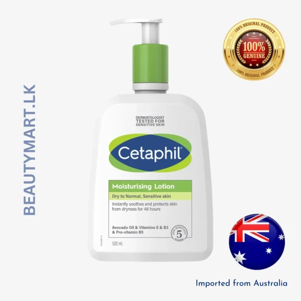 Cetaphil Moisturising Lotion For Dry to Very Dry, Sensitive Skin 500ml bottle