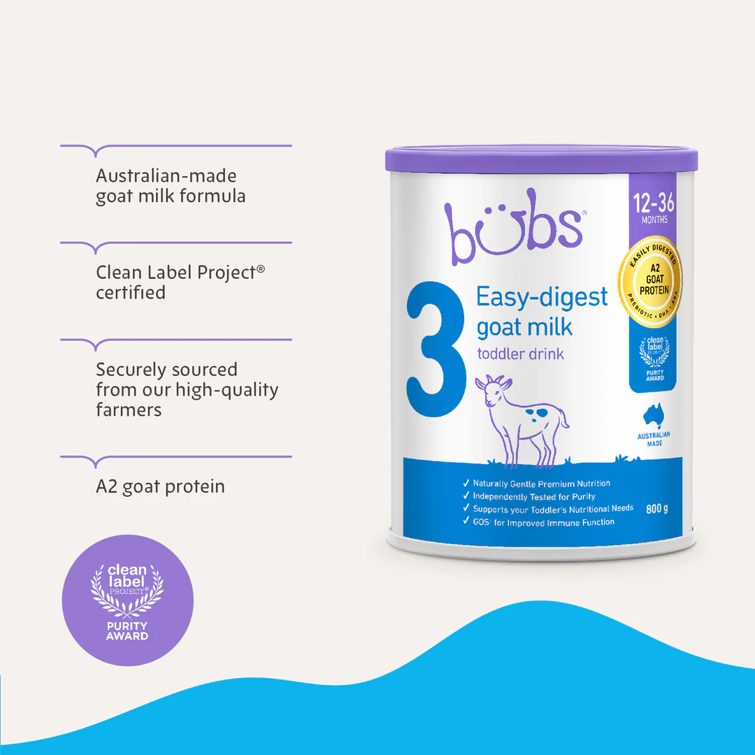 Bubs Easy Digest Goat Milk Powder 12–36 Months 800g