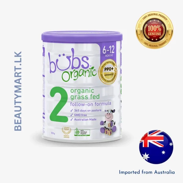 Bubs Organic Cow Milk Powder for Toddlers (12–36 months) – 800g
