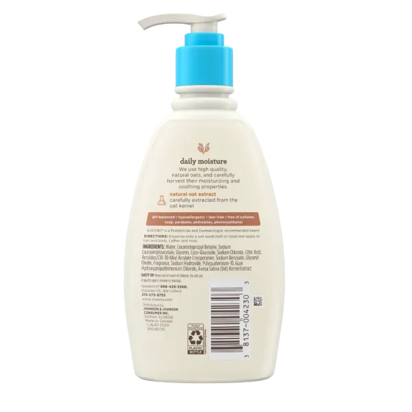Aveeno Baby Daily Moisture Light Scent Sensitive Wash And Shampoo 354ml