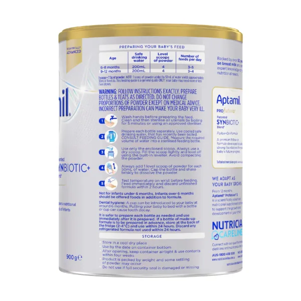 Aptamil Profutura 2 Premium Follow On Baby Formula 6 - 12 months 900g
